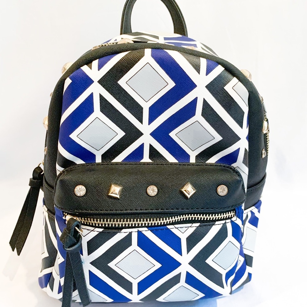 Studded geometrical Lionel backpack NWT